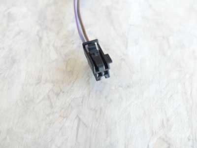 Mercedes Black Connector 2 Pin 2 Wire 03754559282